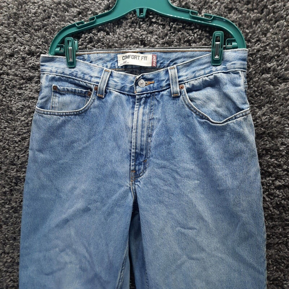 Levi 560 Jeans Men 34x36 Blue Relaxed Comfort Fit Tapered Leg Denim Pants